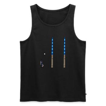 Cluxton for Dublin - Men's Premium Organic Tank Top - black - Front - AI Model Male 178 light (178cm)