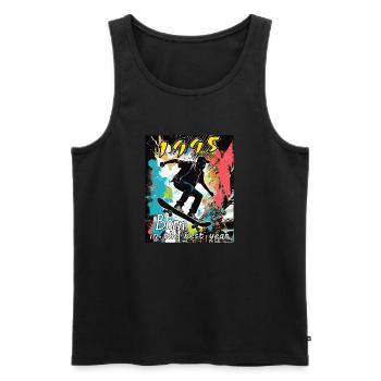 1995 SKAETER Born in the best year - Men's Premium Organic Tank Top - black - Front - Michal (187cm)