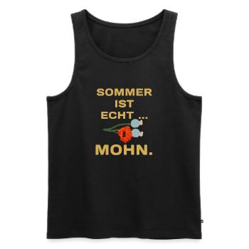 sommer Ist sommer - Männer Premium Bio Tank Top - Schwarz - Vorne - AI Model Male 178 light (178cm)