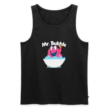 Mr. Bubble - Bubble Bath Hot Tub Wellness Badewanne - Männer Premium Bio Tank Top - Schwarz - Vorne - Michal (187cm)