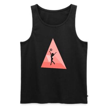 Tanzen Partymonster Abfeiern - Männer Premium Bio Tank Top - Schwarz - Vorne - Michal (187cm)