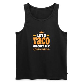 let taco sur ma quinceanera Design - Débardeur bio Premium Homme - noir - Devant - Michal (187cm)
