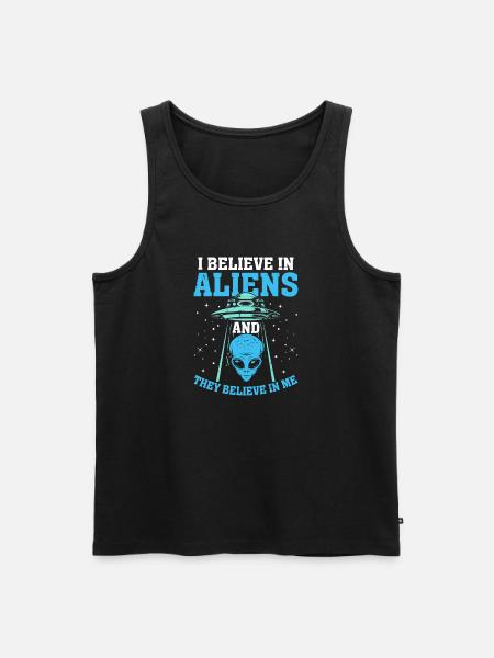 Aliens & Ufos - Männer Premium Bio Tank Top - Schwarz