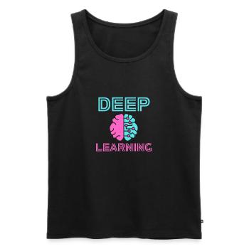 Deep Learning AI Neuronale Netze KI Data Scientist - Männer Premium Bio Tank Top - Schwarz - Vorne - AI Model Male 178 light (178cm)