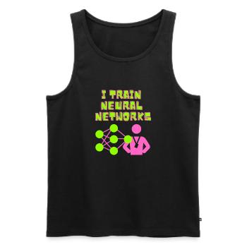 Deep Learning Neuronal Netz Data Scientist witzig - Männer Premium Bio Tank Top - Schwarz - Vorne - AI Model Male 178 light (178cm)
