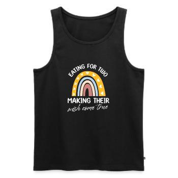 eating for two making their wish come true Design - Men's Premium Organic Tank Top - black - Front - Michal (187cm)