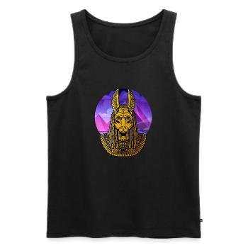 Hieroglyphs Anubis Egyptian Mythology - Men's Premium Organic Tank Top - black - Front - Michal (187cm)