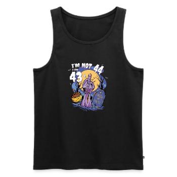 44th Birthday Zombie Party - 43 + Finger - Men's Premium Organic Tank Top - black - Front - Michal (187cm)
