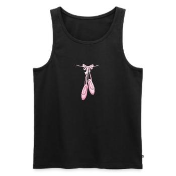 Elegantes rosa Ballett Elegant Pink Ballet - Men's Premium Organic Tank Top - black - Front - AI Model Male 178 light (178cm)