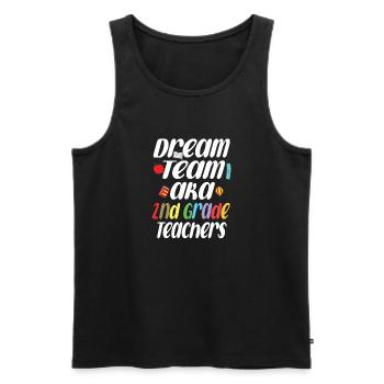 Dream Team AKA 2nd Grade Teachers - Men's Premium Organic Tank Top - black - Front - AI Model Male 178 light (178cm)