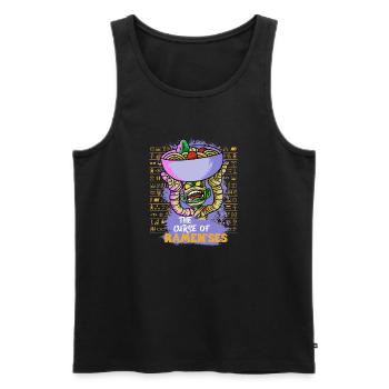 Curse Of Ramenses Egyptian Mythology - Men's Premium Organic Tank Top - black - Front - AI Model Male 178 light (178cm)