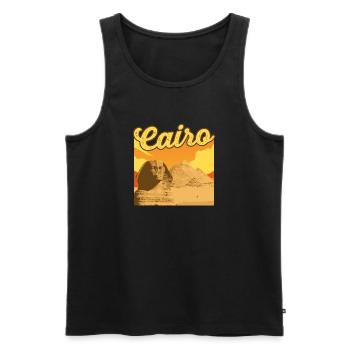 Hieroglyphen Kairo Ägyptische Mythologie - Männer Premium Bio Tank Top - Schwarz - Vorne - AI Model Male 178 light (178cm)