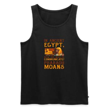 Égypte Pharaon gémit Mythologie égyptienne - Débardeur bio Premium Homme - noir - Devant - AI Model Male 178 light (178cm)
