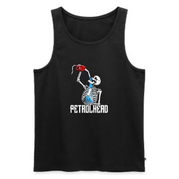 Petrolhead - Car Guy Auto Mechanic - Men's Premium Organic Tank Top - black - Front - AI Model Male 178 light (178cm)
