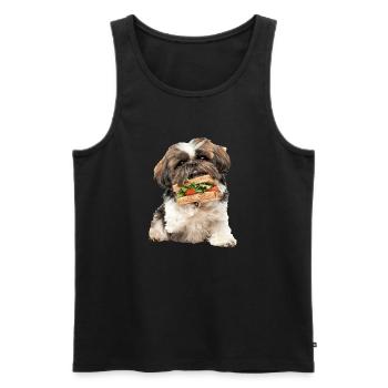 Shih Tzu - Männer Premium Bio Tank Top - Schwarz - Vorne - Michal (187cm)