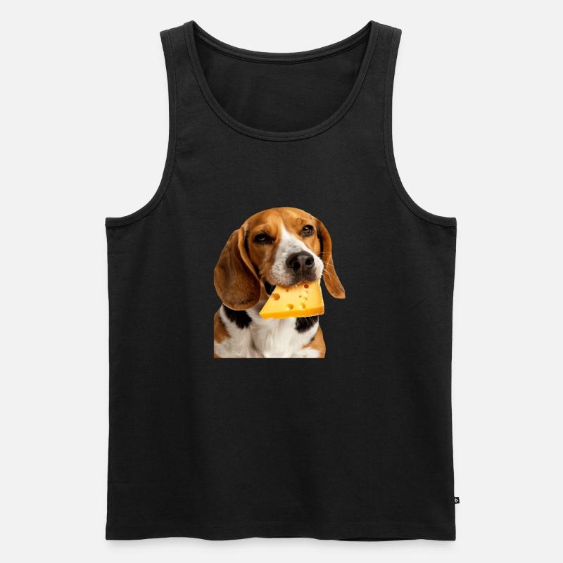 Beagle - Männer Premium Bio Tank Top - Schwarz