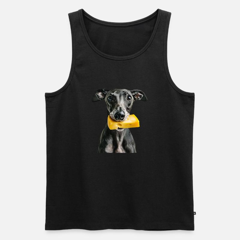 Windhund - Männer Premium Bio Tank Top - Schwarz