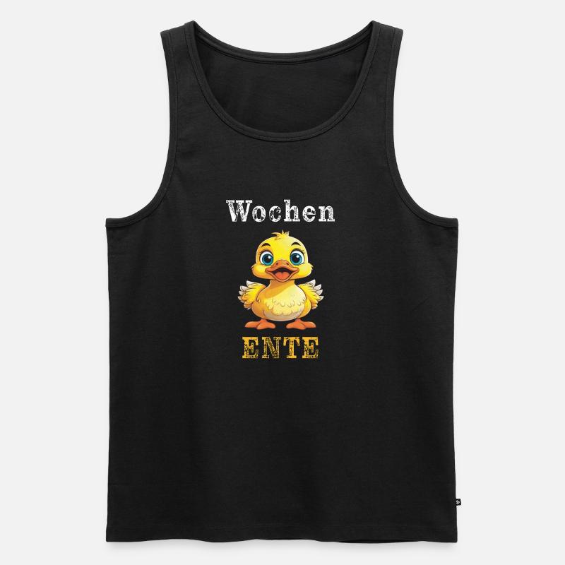 Wochen Ente - Männer Premium Bio Tank Top - Schwarz