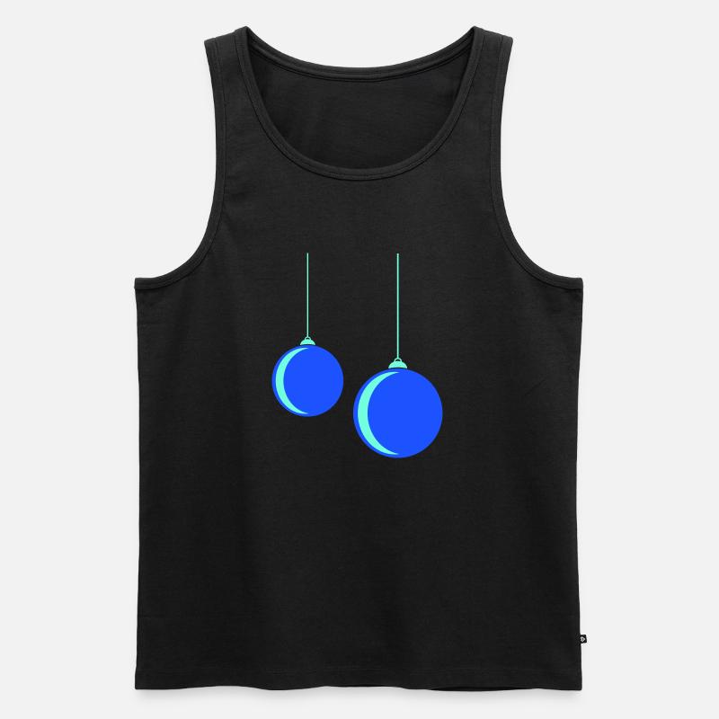 Weihnachtskugel - Männer Premium Bio Tank Top - Schwarz
