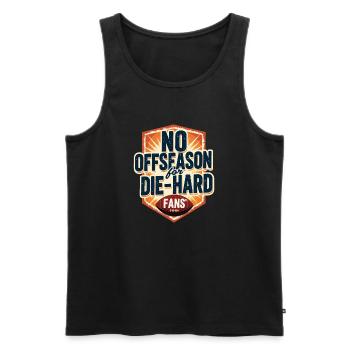 Fußball - Männer Premium Bio Tank Top - Schwarz - Vorne - Michal (187cm)