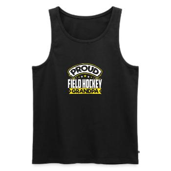 Sports Papy Hockey sur gazon Papi - Débardeur bio Premium Homme - noir - Devant - Michal (187cm)