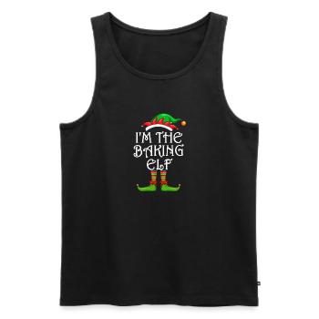 I'm The Baking Elf Shirt Matching Family Christmas - Männer Premium Bio Tank Top - Schwarz - Vorne - Michal (187cm)