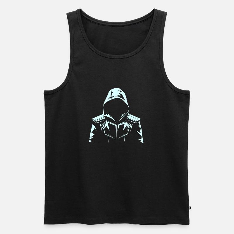 VISUALISIERUNG - Männer Premium Bio Tank Top - Schwarz
