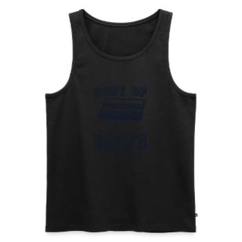 Klassisches Best of 1971 Retro 54. Geburtstag Kassette - Männer Premium Bio Tank Top - Schwarz - Vorne - Michal (187cm)