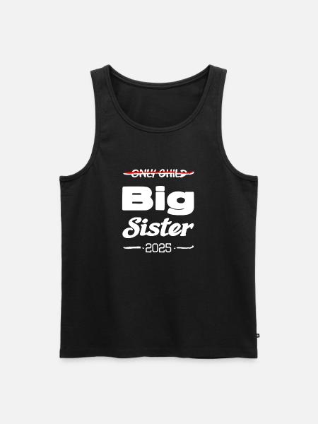 Only child big sister 2025 - Men's Premium Organic Tank Top - black