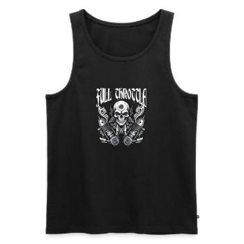 Vol gas - Mannen Premium Bio Tanktop - zwart - Voor - AI Model Male 178 light (178cm)