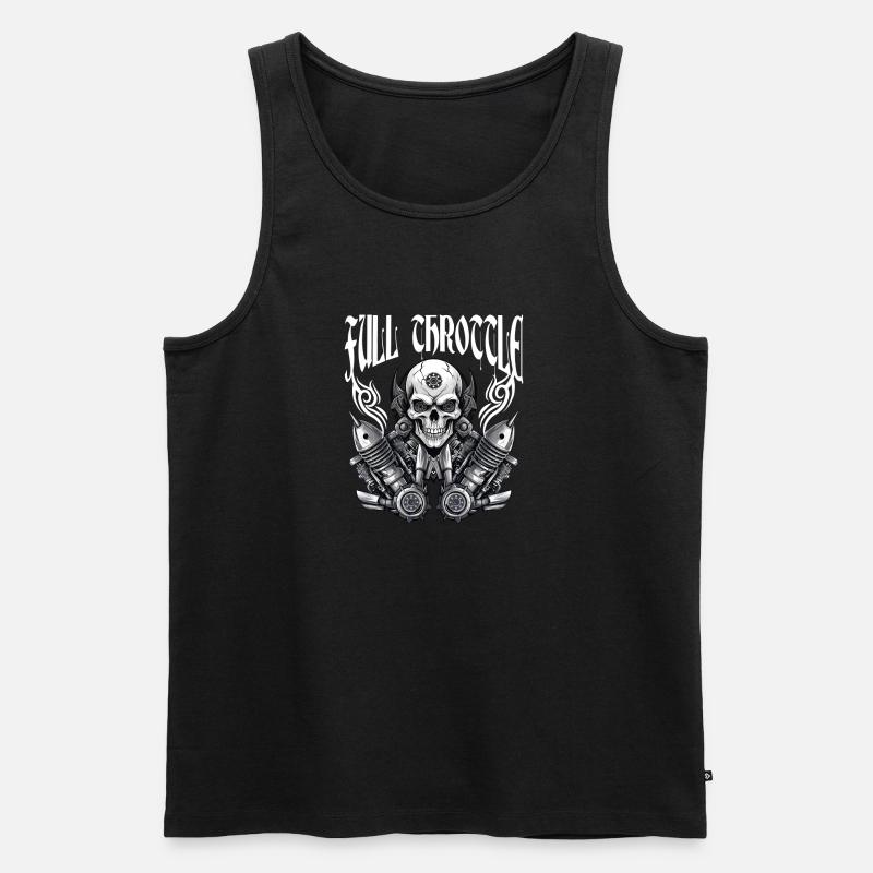 Full Throttle - Männer Premium Bio Tank Top - Schwarz