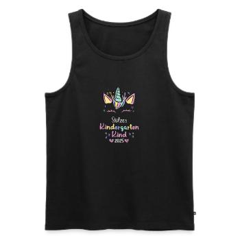 Kindergarten Kindergartenkind KITA 2025 Geschenk - Männer Premium Bio Tank Top - Schwarz - Vorne - Michal (187cm)