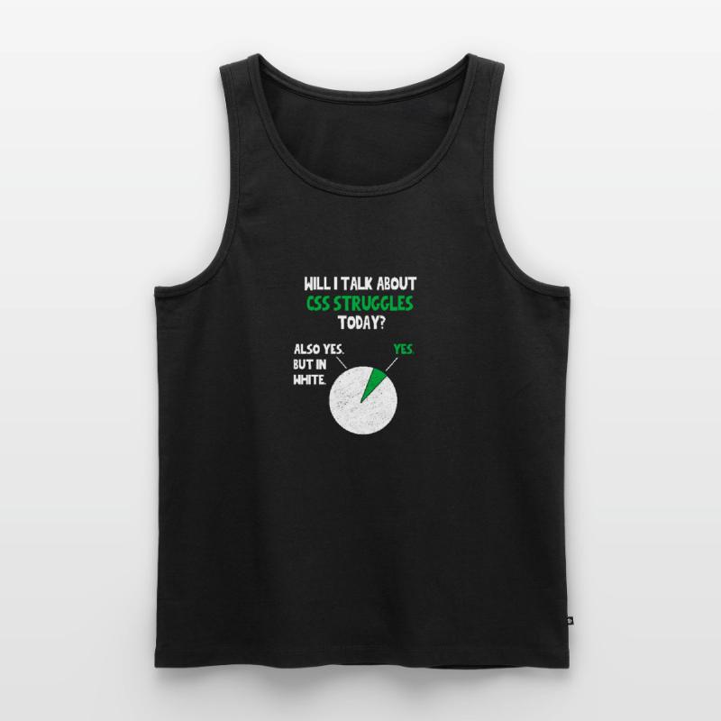 Coder Web Developer Programmer Will I talk about F Men's Premium Organic Tank Top