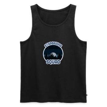 Sternengucker-Trupp - Männer Premium Bio Tank Top - Schwarz - Vorne - AI Model Male 178 light (178cm)
