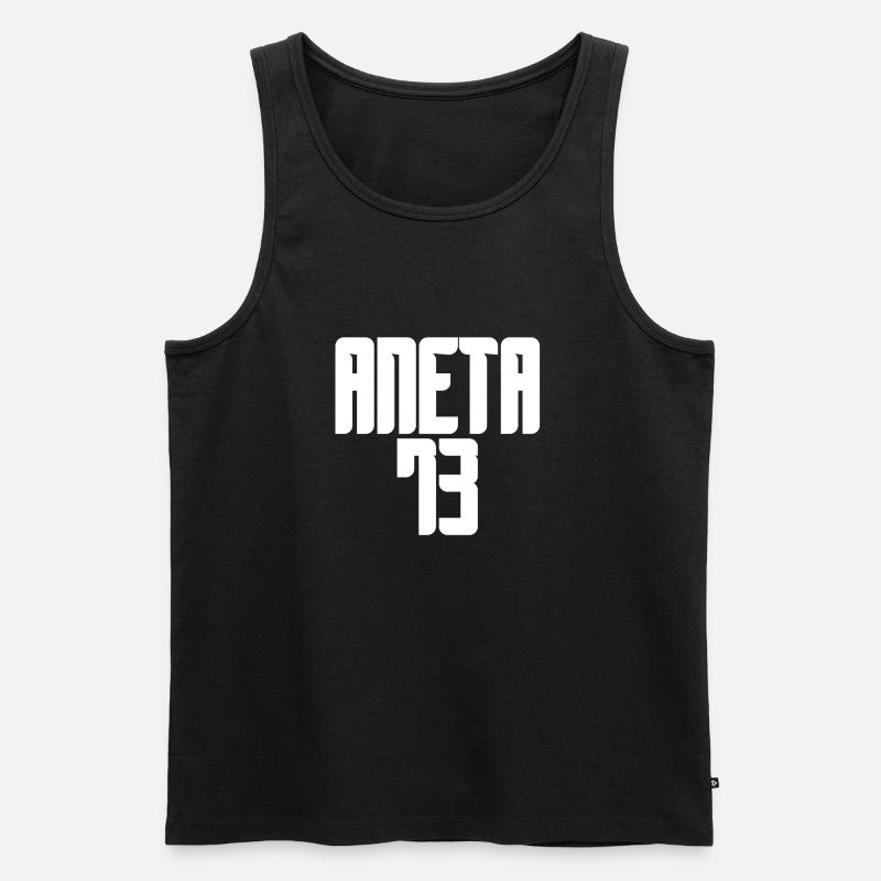Aneta - Männer Premium Bio Tank Top - Schwarz