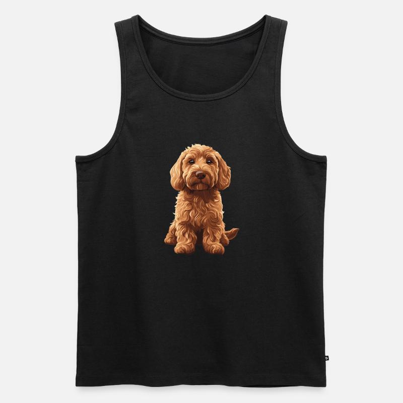 Labradoodle - Männer Premium Bio Tank Top - Schwarz