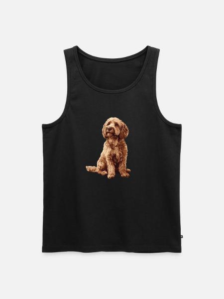 Labradoodle - Men's Premium Organic Tank Top - black
