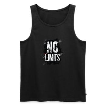 No Limits Extreme Xtrem Xtreme - Débardeur bio Premium Homme - noir - Devant - AI Model Male 178 light (178cm)