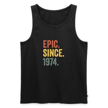Epic Since 1974 Geburtsjahr Geburtstag - Männer Premium Bio Tank Top - Schwarz - Vorne - Michal (187cm)