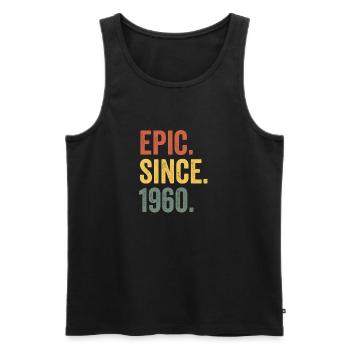 Epic Since 1960 Geburtsjahr Geburtstag - Männer Premium Bio Tank Top - Schwarz - Vorne - Michal (187cm)