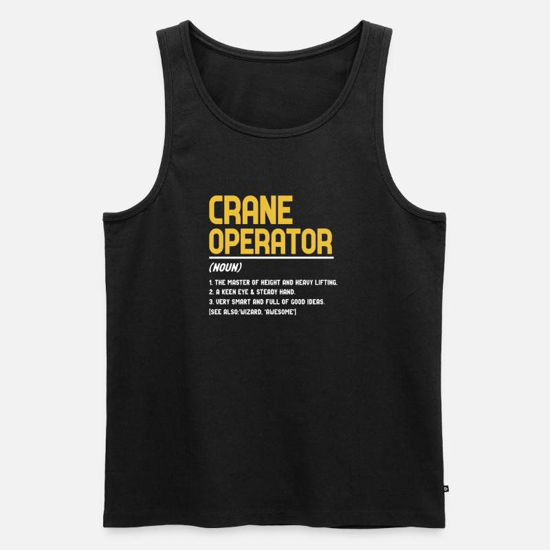 Kranführer Definition - Männer Premium Bio Tank Top - Schwarz