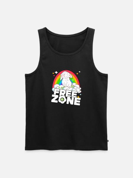 Free Zone Easter - Men's Premium Organic Tank Top - black