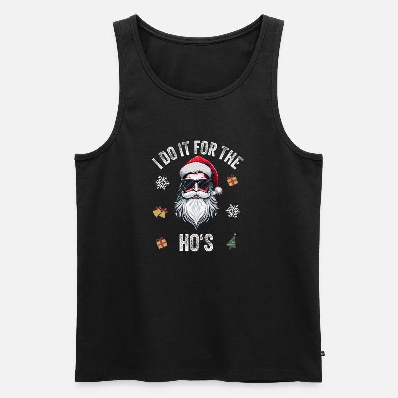 weihnachten aller Zeichenfläche 1 - Männer Premium Bio Tank Top - Schwarz