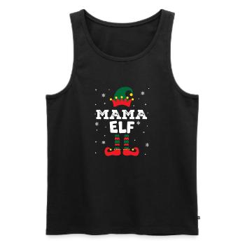 elf haha Zeichenfläche 1 Kopie - Männer Premium Bio Tank Top - Schwarz - Vorne - Michal (187cm)