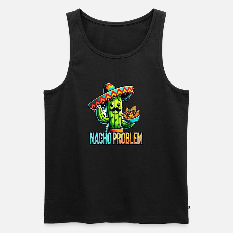 Nacho Problem - Men's Premium Organic Tank Top - black