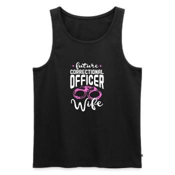 future correctional officer wife Design - Men's Premium Organic Tank Top - black - Front - Michal (187cm)