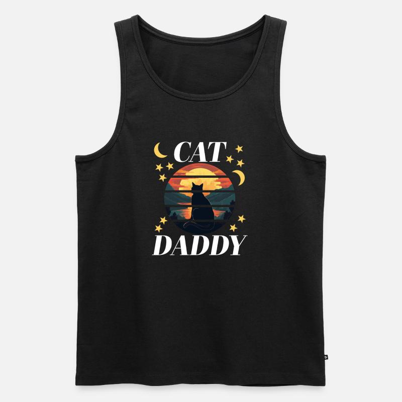 cat1 Zeichenfläche 1 - Männer Premium Bio Tank Top - Schwarz