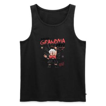 vintage Badass grand-mère depuis 1972 – 53 ans - Débardeur bio Premium Homme - noir - Devant - Michal (187cm)