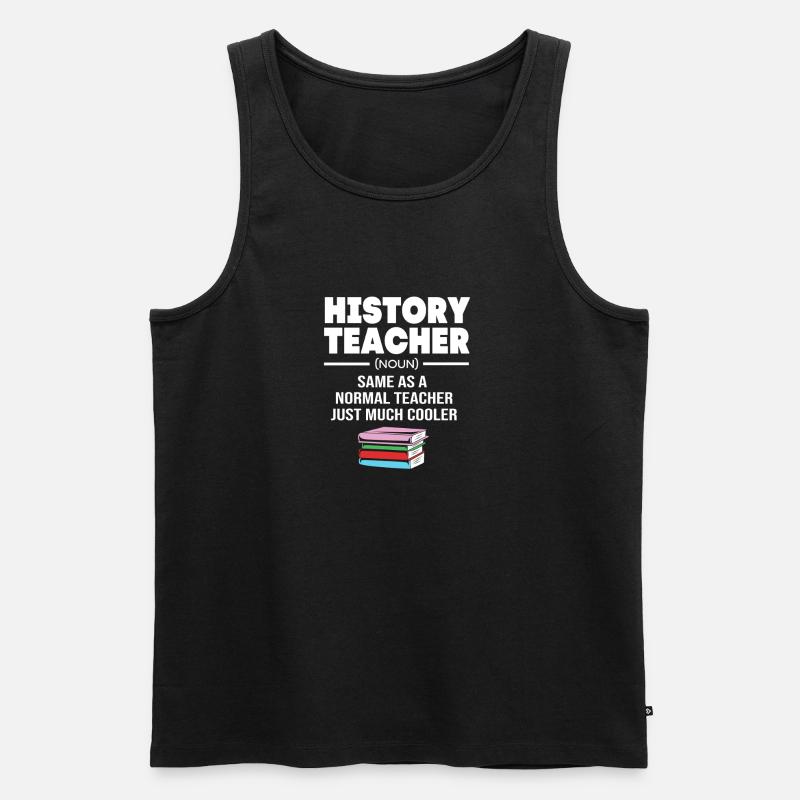 Historisch Historiker Geschichte - Männer Premium Bio Tank Top - Schwarz