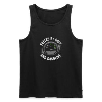 Women In Trucking Female Trucker Pride - Débardeur bio Premium Homme - noir - Devant - AI Model Male 178 light (178cm)